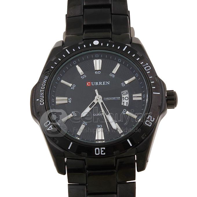 CURREN 8110 Stainless Steel Men's Fashion & Casual Watches - Black