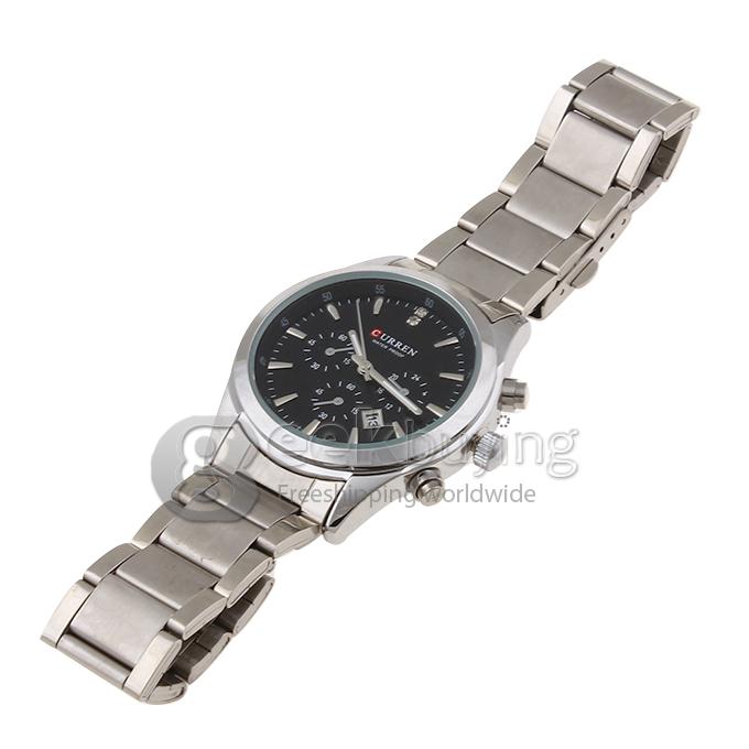 CURREN 8085 Stainless Steel Men's Fashion & Casual Watches - Silver
