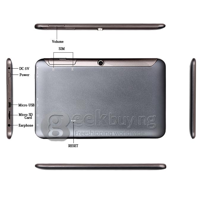 GB97 MTK8377 1.2GHz 7 inch Tablet PC Phablet Android 4.1 Dual Core Capacitive Touch Screen 1024*600 1G/8G - Navy Blue