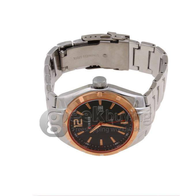 CURREN 8103 Stainless Steel Men's Fashion & Casual Watches - Silver