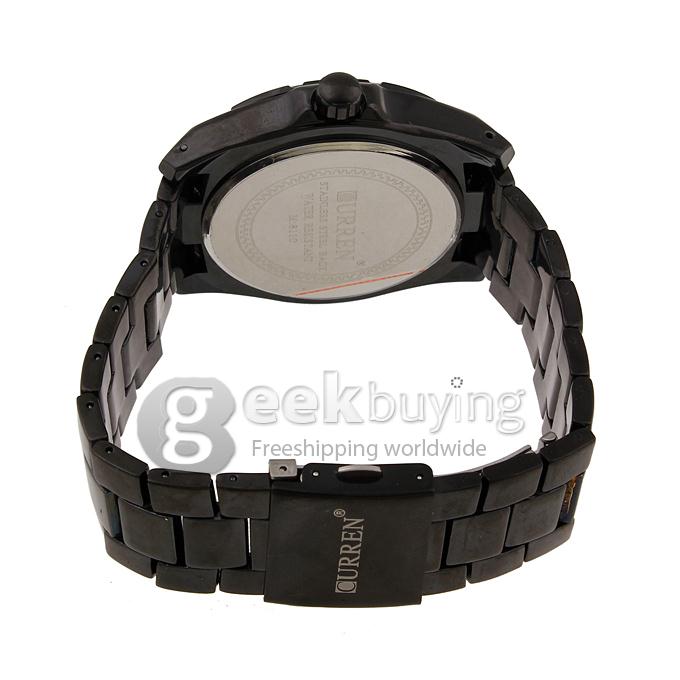 CURREN 8110 Stainless Steel Men's Fashion & Casual Watches - Black