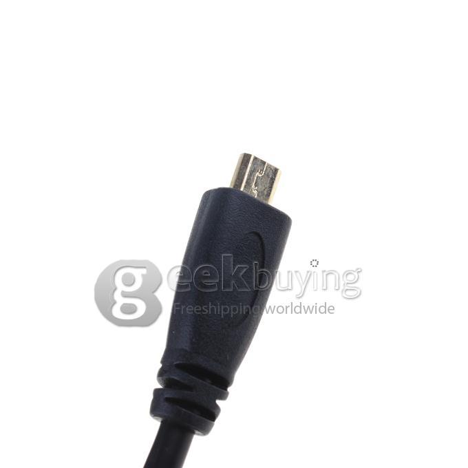 1M Micro HDMI to HDMI V1.4 Cable Male to Male for Smart Cell Phone/Tablet PC Monitor Cable for HDTV - Black