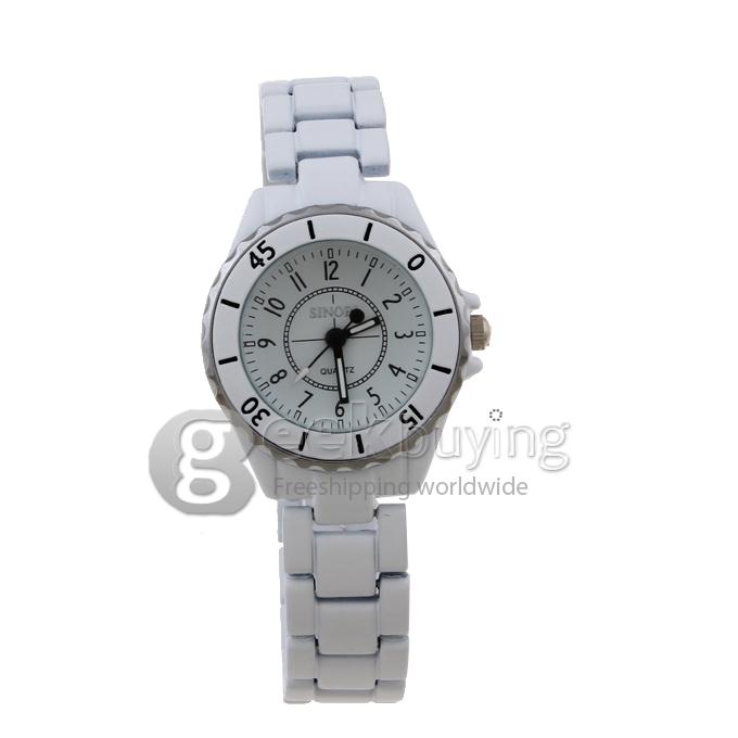 SINOBI 1850 Stainless Steel Women's Fashion Watches - White