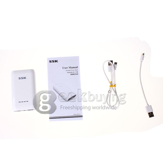 (SSK) SRBC535 6600mAh Universal Power Bank External Power Source for iPhone iPad Cellphone