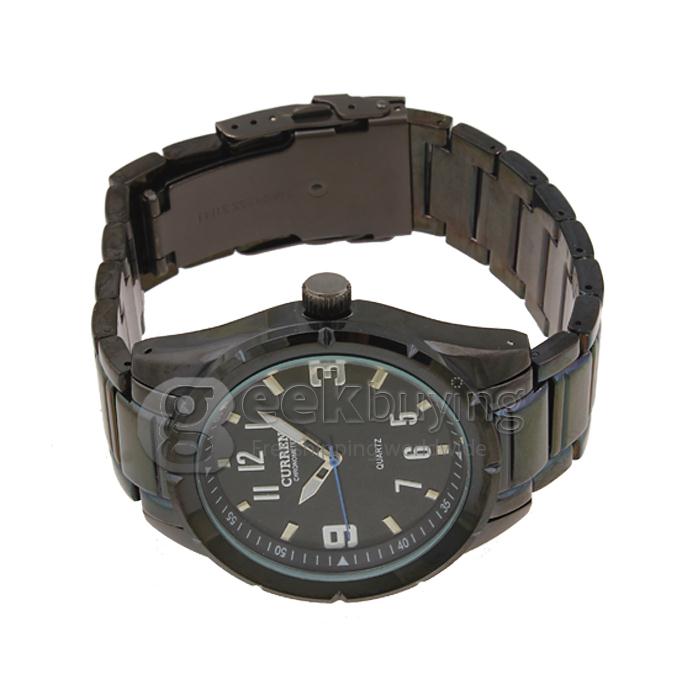 CURREN 8037 Stainless Steel Men's Fashion & Casual Watches - Black