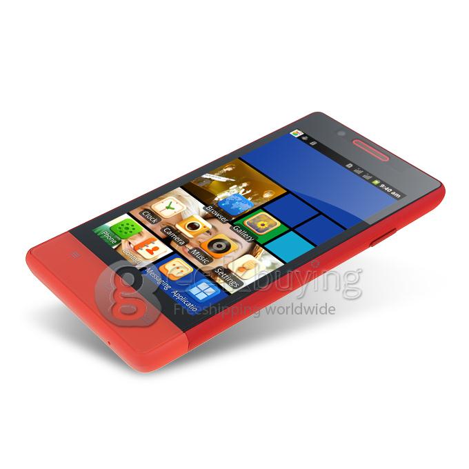 CUBOT C9W 4.0 Inch Capacitive Screen MTK6572W Dual Core 1.2GHz Smart Phone Android 4.2 OS 3G/Bluetooth/WiFi- Red