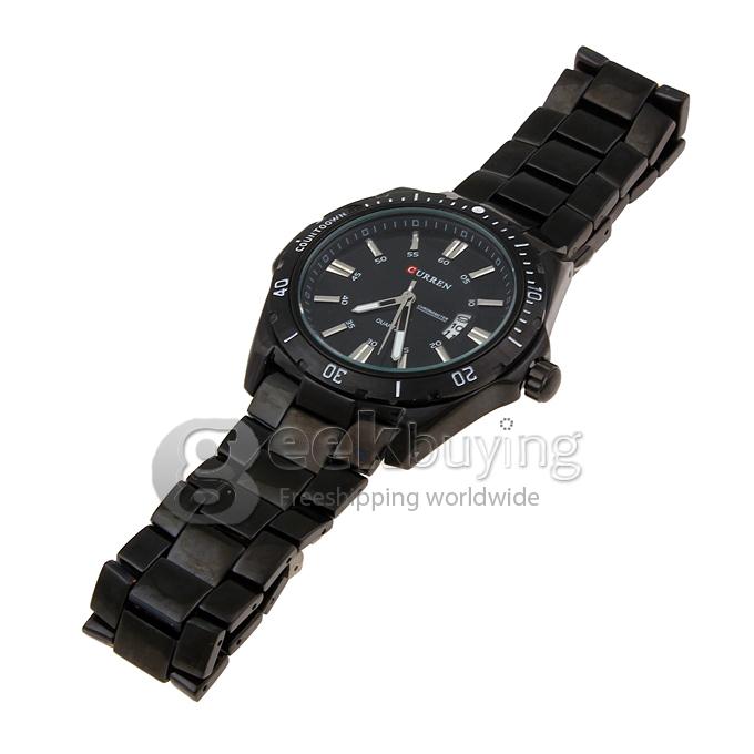 CURREN 8110 Stainless Steel Men's Fashion & Casual Watches - Black