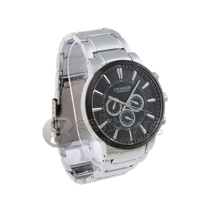 CURREN 8001A Stainless Steel Men's Fashion & Casual Watches - Silver