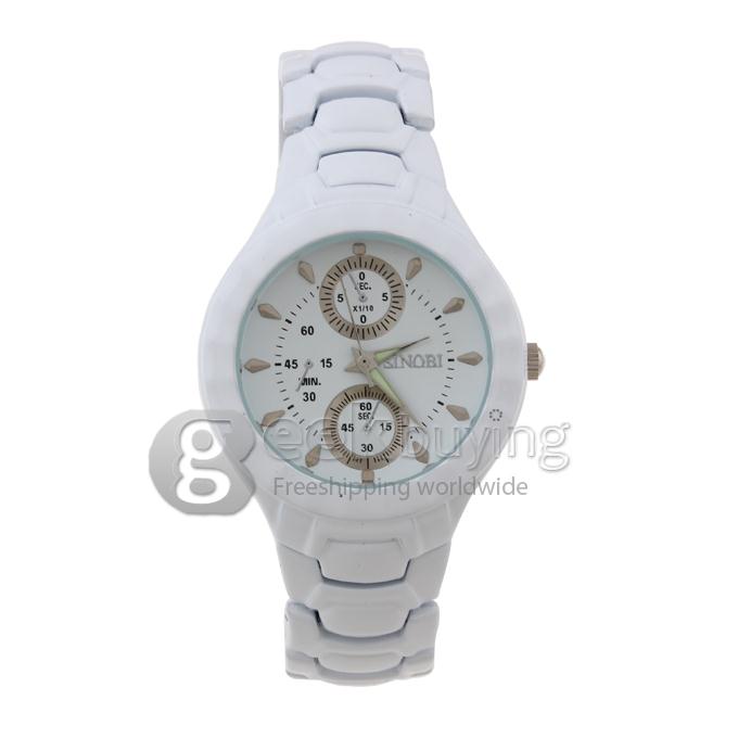 SINOBI 3595 Stainless Steel Men's Fashion & Casual Watches - White