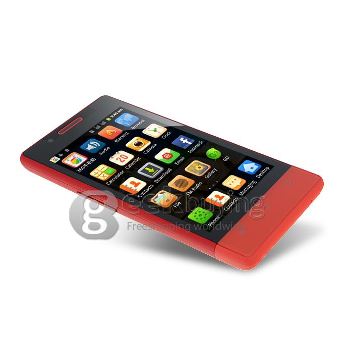 CUBOT C9W 4.0 Inch Capacitive Screen MTK6572W Dual Core 1.2GHz Smart Phone Android 4.2 OS 3G/Bluetooth/WiFi- Red