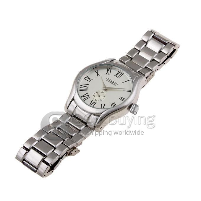 CURREN 8061 Stainless Steel Men's Fashion & Casual Watches - Silver