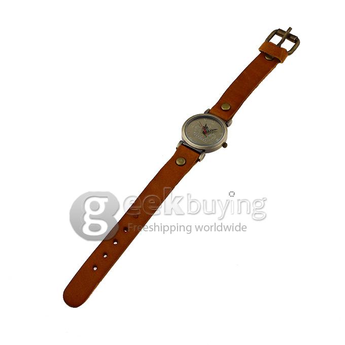 Unisex Crown Design Style Fashion & Casual Watches - Light Brown