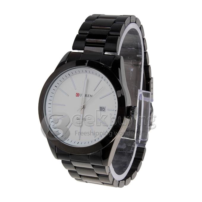 CURREN 8091 Stainless Steel Men's Fashion & Casual Watches - Black
