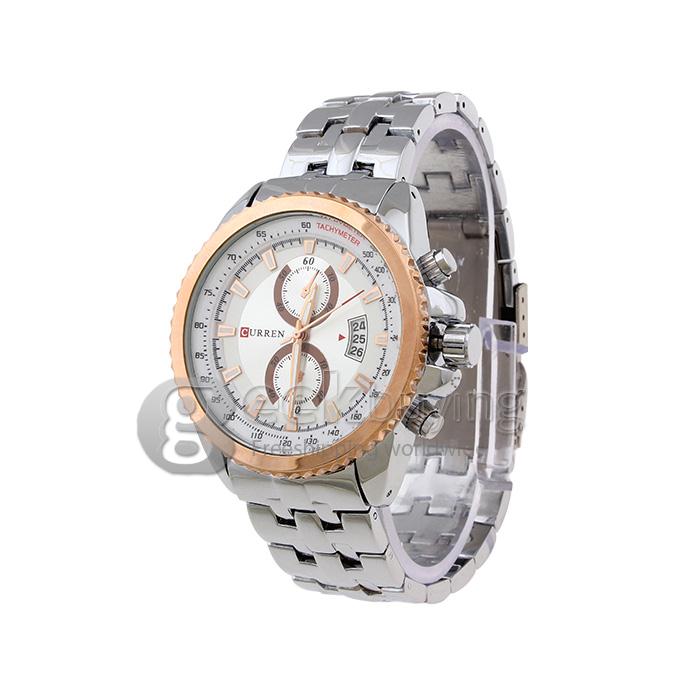 CURREN 8082 Stainless Steel Men's Fashion & Casual Watches - Silver