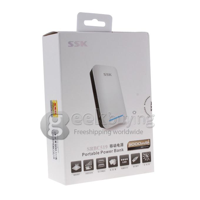 (SSK) 11000mAh Portable Power Bank External Battery Charger for Cell Phone