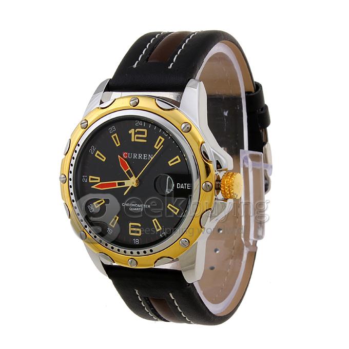 CURREN 8104 Stainless Steel Men's Fashion & Casual Watches - Black