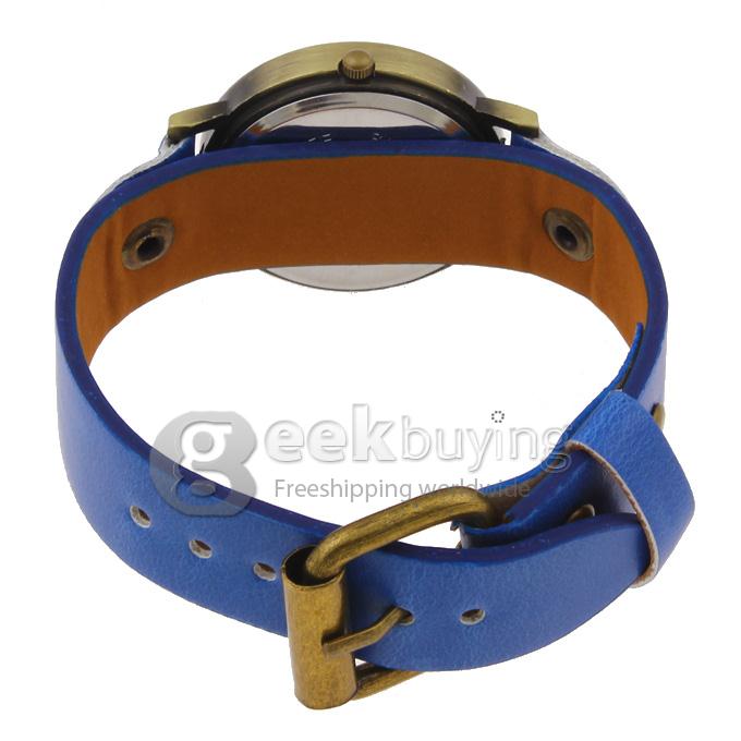 523-5 National Flag Design Style Unisex Fashion & Casual Watches - Blue