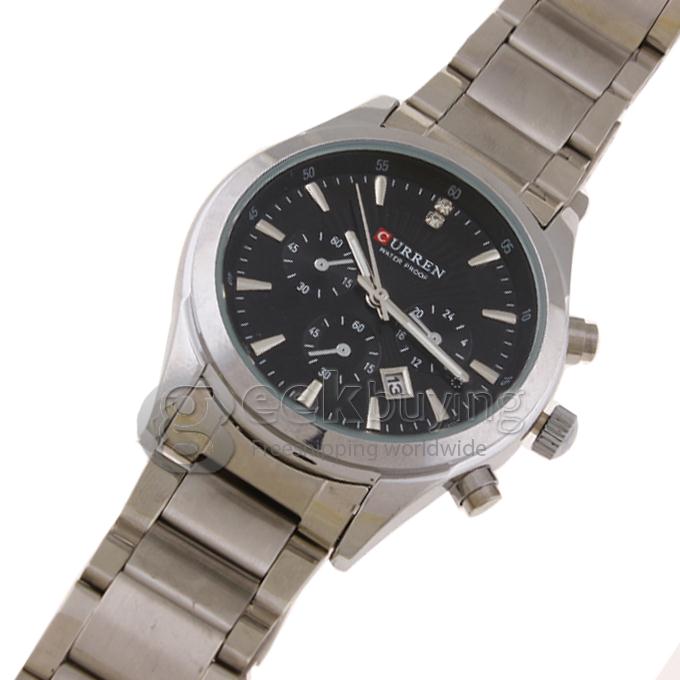 CURREN 8085 Stainless Steel Men's Fashion & Casual Watches - Silver