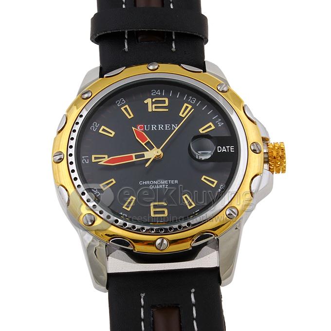 CURREN 8104 Stainless Steel Men's Fashion & Casual Watches - Black