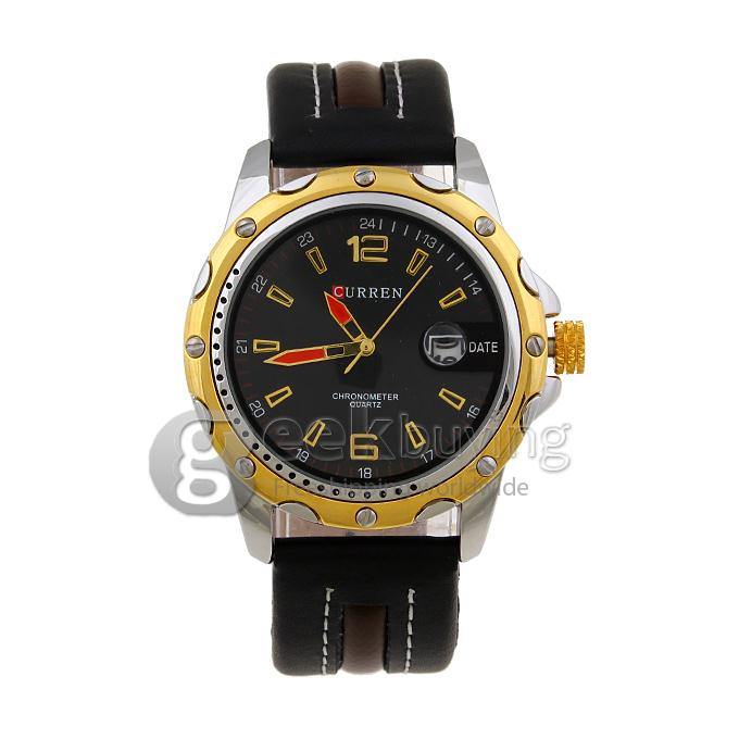 CURREN 8104 Stainless Steel Men's Fashion & Casual Watches - Black