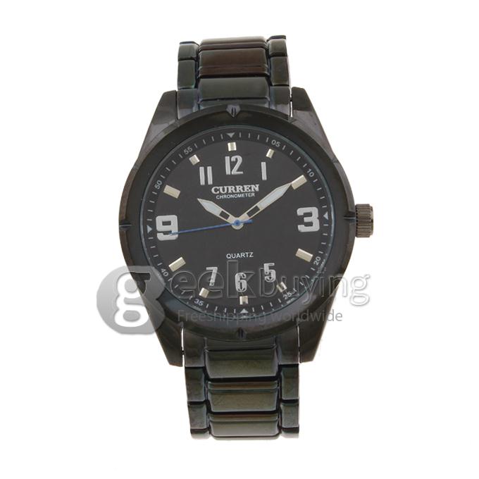 CURREN 8037 Stainless Steel Men's Fashion & Casual Watches - Black
