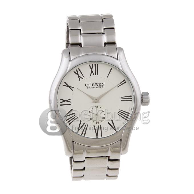 CURREN 8061 Stainless Steel Men's Fashion & Casual Watches - Silver