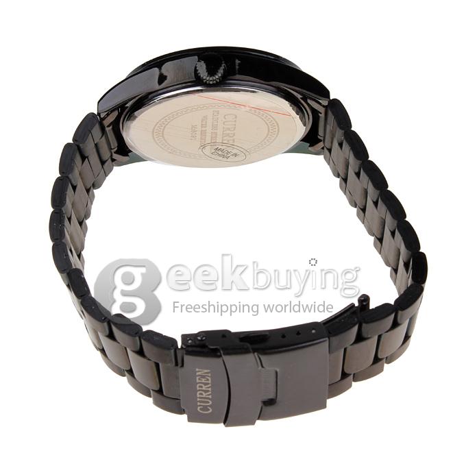 CURREN 8091 Stainless Steel Men's Fashion & Casual Watches - Black