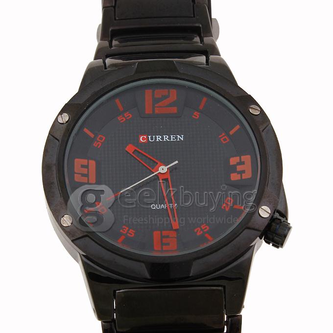 CURREN 8111 Stainless Steel Men's Fashion & Casual Watches - Black