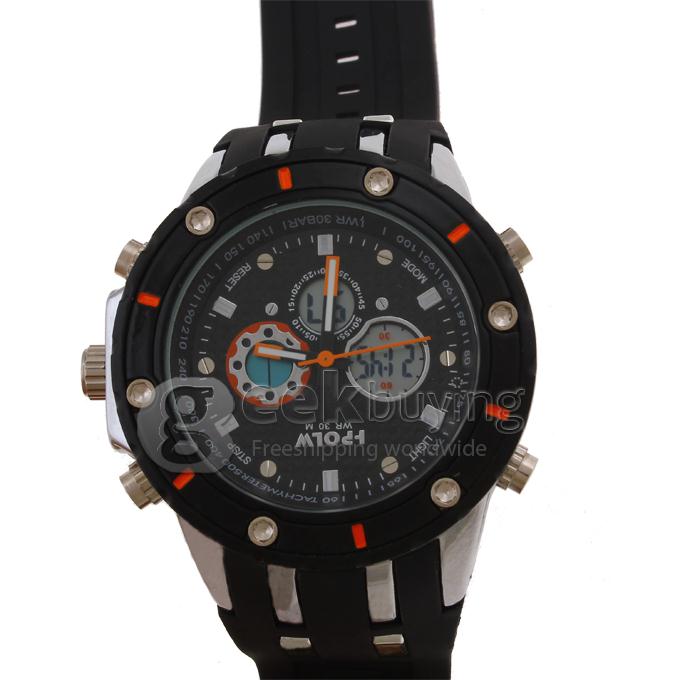 I-POLW 592 30 Meters Waterproof Fashion Sports Utility Watch - Orange