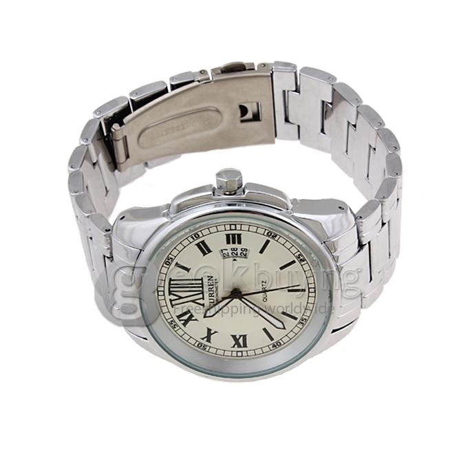 CURREN 8087 Stainless Steel Men's Fashion & Casual Watches - Silver