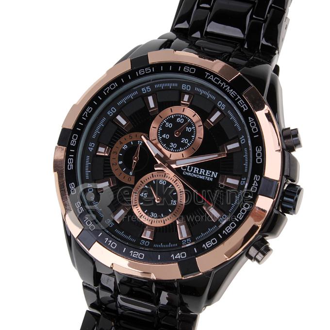 CURREN 8023 Stainless Steel Men's Fashion & Casual Watches - Black