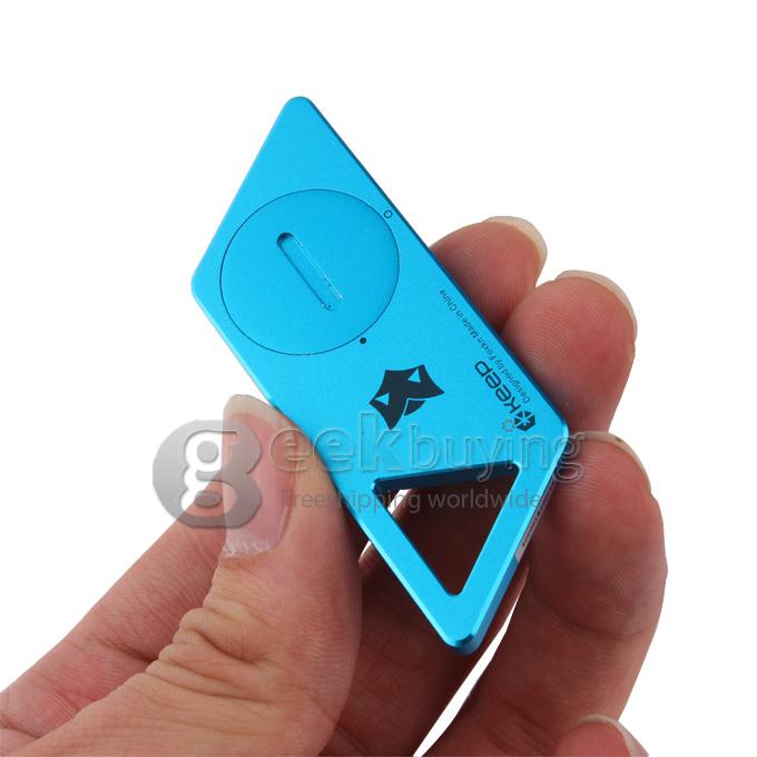 Keep Key Bluetooth 4.0 Waterproof Two-way Anti-lost Alarm Handset Self Weapon - Blue