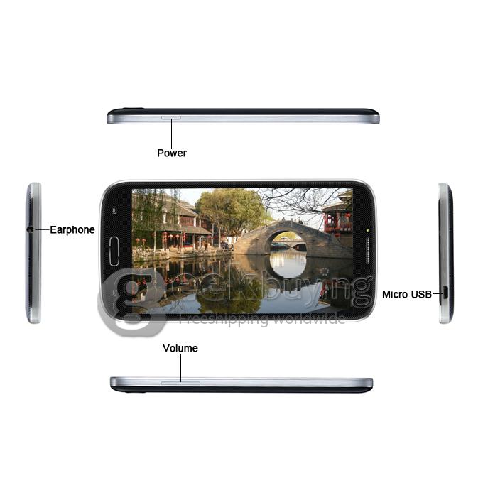 Blackview JK809 MTK6589T Quad Core 1.5GHz 6.0 Inch Android 4.2.1 OS Smartphone 1GB RAM 8GB ROM G910 Wireless Bluetooth Game Controller Free 8GB Card Dark Blue
