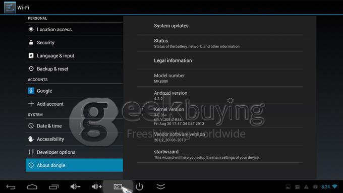 Tronsmart MK808II (Updagraded MK808) Rockchip RK3066 Dual Core TV Box Mini PC Google Android 4.2.2 OS 1G/8G WIFI/Bluetooth with External Wifi Antenna - Black