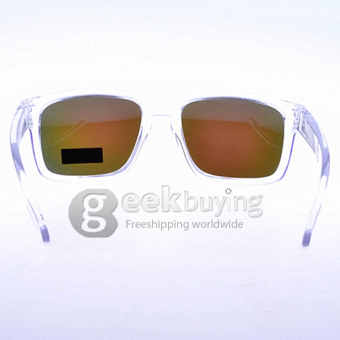 WG009 Transparent TR90 Full Frame Polarized Lens Sports Sunglasses - Blue REVO