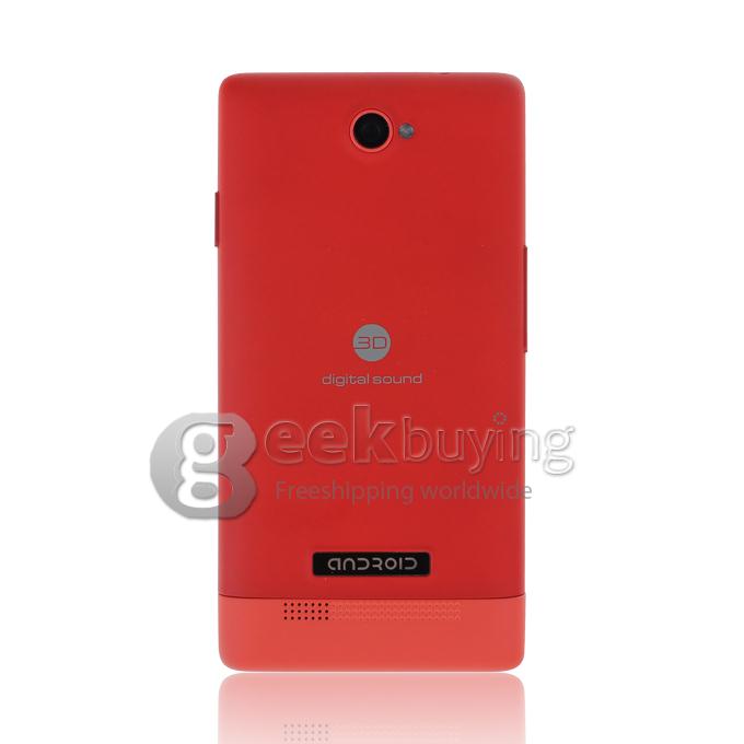 CUBOT C9W 4.0 Inch Capacitive Screen MTK6572W Dual Core 1.2GHz Smart Phone Android 4.2 OS 3G/Bluetooth/WiFi- Red