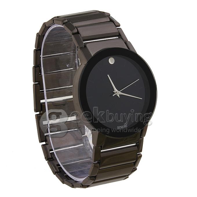 SINOBI 9106 Stainless Steel Men's Fashion & Casual Watches - Black