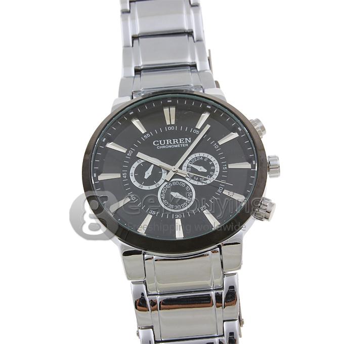 CURREN 8001A Stainless Steel Men's Fashion & Casual Watches - Silver