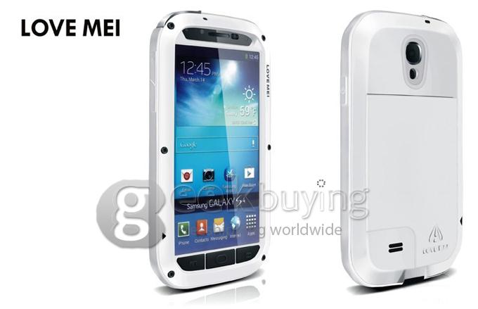 LOVE MEI Weather/Dirt/Shockproof Protect Case for Samsung Galaxy S4 IV i9500 - White