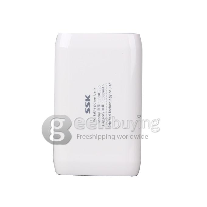 (SSK) SRBC535 6600mAh Universal Power Bank External Power Source for iPhone iPad Cellphone