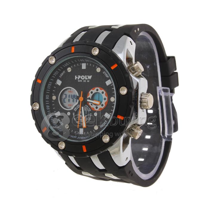 I-POLW 592 30 Meters Waterproof Fashion Sports Utility Watch - Orange