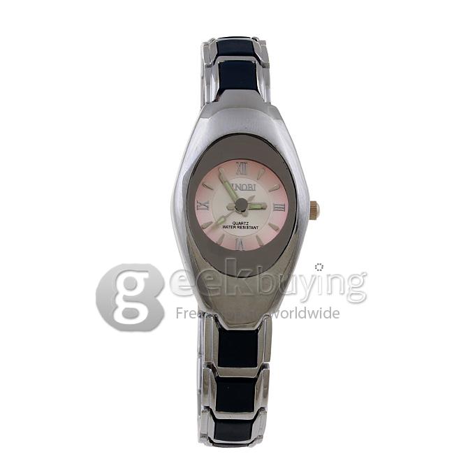 SINOBI 3078 Stainless Steel Women's Fashion & Casual Watches - Silver + Black