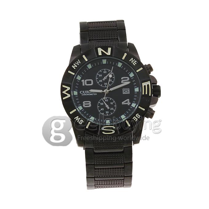CURREN 8038 Stainless Steel Men's Fashion & Casual Watches - Black
