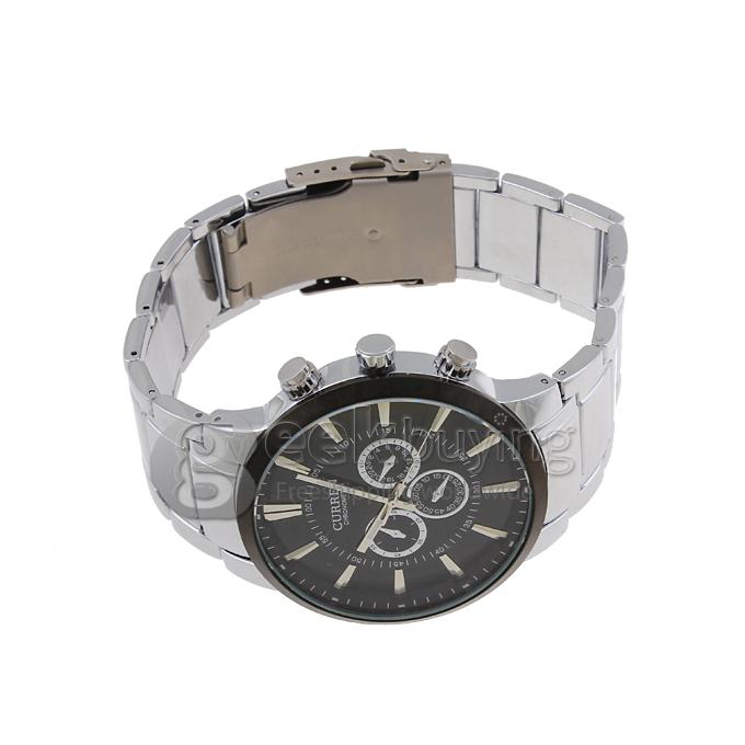 CURREN 8001A Stainless Steel Men's Fashion & Casual Watches - Silver