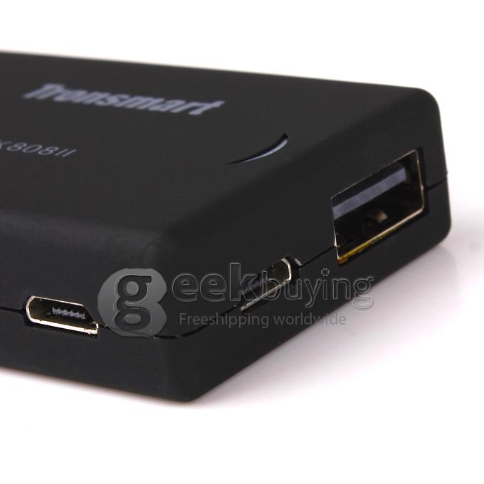 Tronsmart MK808II (Updagraded MK808) Rockchip RK3066 Dual Core TV Box Mini PC Google Android 4.2.2 OS 1G/8G WIFI/Bluetooth with External Wifi Antenna - Black