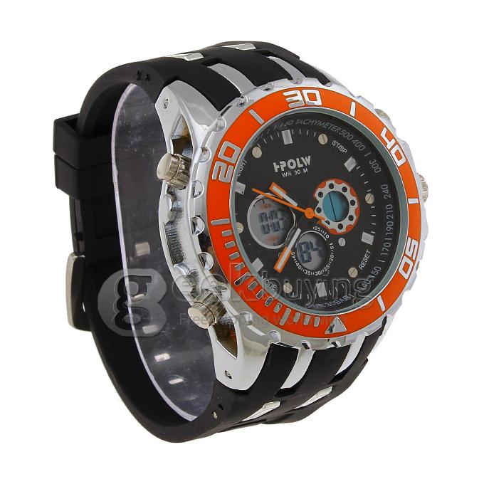 I-POLW 591 30 Meters Waterproof Fashion Sports Utility Watch - Orange