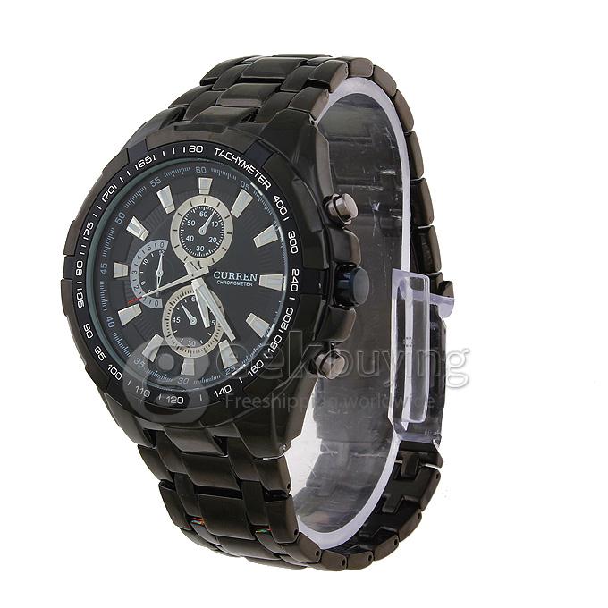 CURREN 8023 Stainless Steel Men's Fashion & Casual Watches - Black