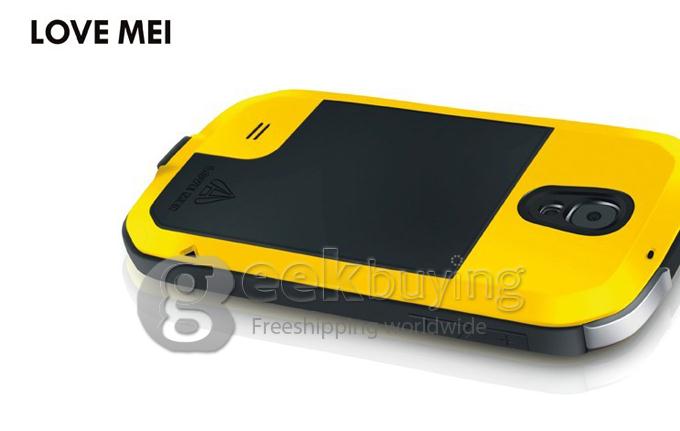 LOVE MEI Weather/Dirt/Shockproof Protect Case for Samsung Galaxy S4 IV i9500 - Yellow