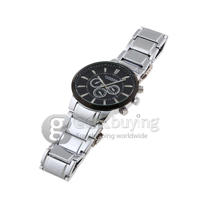 CURREN 8001A Stainless Steel Men's Fashion & Casual Watches - Silver