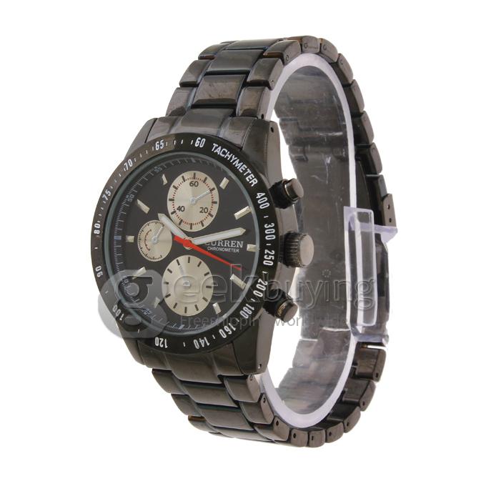 CURREN 8016 Stainless Steel Men's Fashion & Casual Watches - Black
